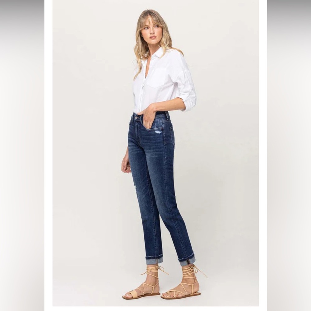 Flying Monkey High-Rise Boyfriend Jeans - Picture 2 of 11